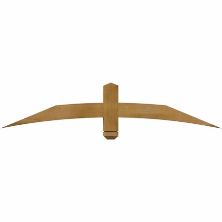 Ekena Millwork Bellingham Rough Sawn Timber Gable Bracket, Western Red Cedar, 60"W x 12"H x 4"D x 4"F, 5/12 Pitch GBW060X12X0404BEL00RWR